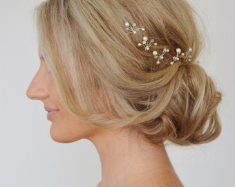 Art Deco Wedding Hair Pins,Swarovski Bridal Hair Pins,Wedding Hair Accessories, Pearl Crystal Bridal Hair Pins, Bridesmaid Hair Pins,