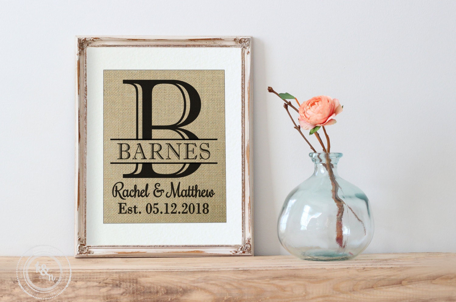 Personalized Gift for Husband or Wife Gift for by KNOTnNEST