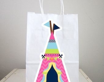Teepee Goody Bags, Tipi Goody Bags, Tepee Goody Bags, Glamping Goody Bags, Pow Wow Goody Bags, Tribal Goody Bags
