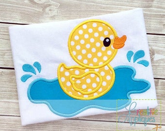 Rubber Ducky Duck Digital Machine Embroidery Applique Design 5 SIZES, duck applique, duck embroidery, rubber ducky applique, rubber ducky
