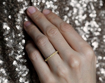 Opal Wedding Ring, Opal Wedding Band, Pave Opal Ring, Half Eternity Wedding Ring, Halo Wedding Ring, Halo Wedding Band, Pave Opal Ring