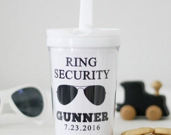 Ring Bearer Gift Personalized tumbler or sippy cup