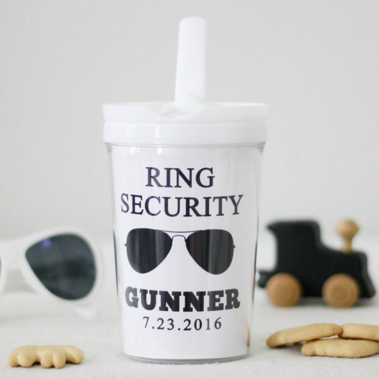 Ring Bearer Gift Personalized tumbler or sippy cup