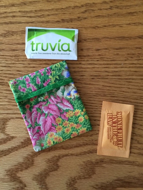 Sugar Packet Holder Travel Case for purse or pocket holder