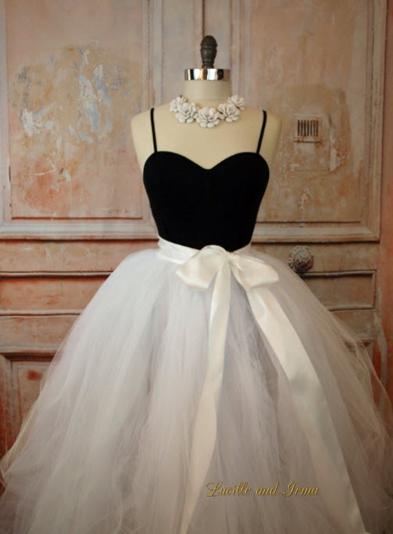 White Tulle Skirt Sewn Tutu Wedding Skirt Knee By Lbiaccessories 3123