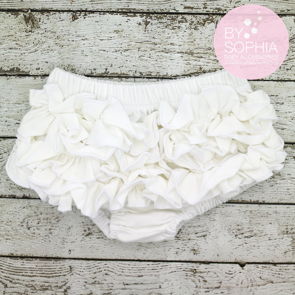 Baby Bloomers Ivory Ruffle Baby Bloomer Ivory Baby Bloomers