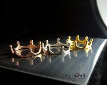 Crown Ring Ring Crown Tiara Ring Crown Ring Silver Crown Ring Rose Gold Crown Ring Gold Promise Crown Ring Crown Ring Anello Tiara