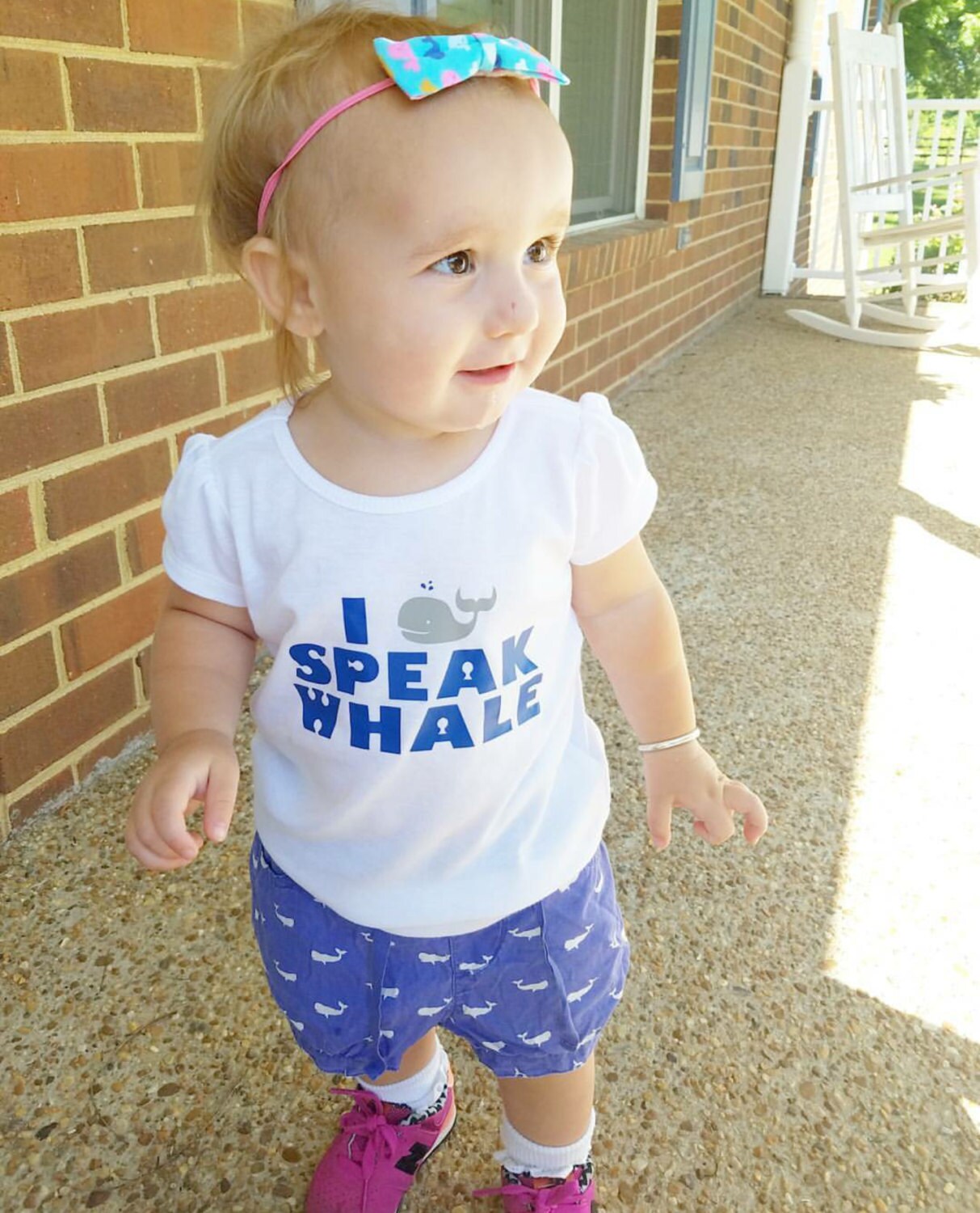I Speak Whale Baby Newborn Bodysuit Nemo Dory Whale Baby Girl