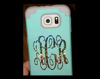 Monogram phone decal