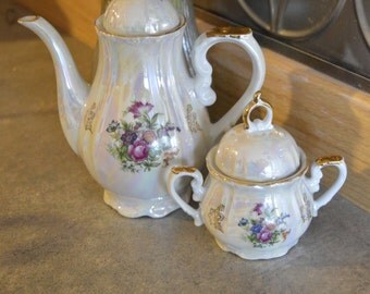 1060 Fresh China Lusterware Tea Set, Lusterware China Tea Set, 2 Piece tea Set, 4 Piece Tea Set, Lusterware Tea Set, Lusterware Teapot...