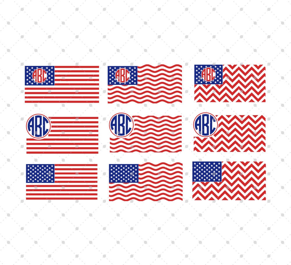 Download American Flag svg cut files, American Flag Monogram svg ...