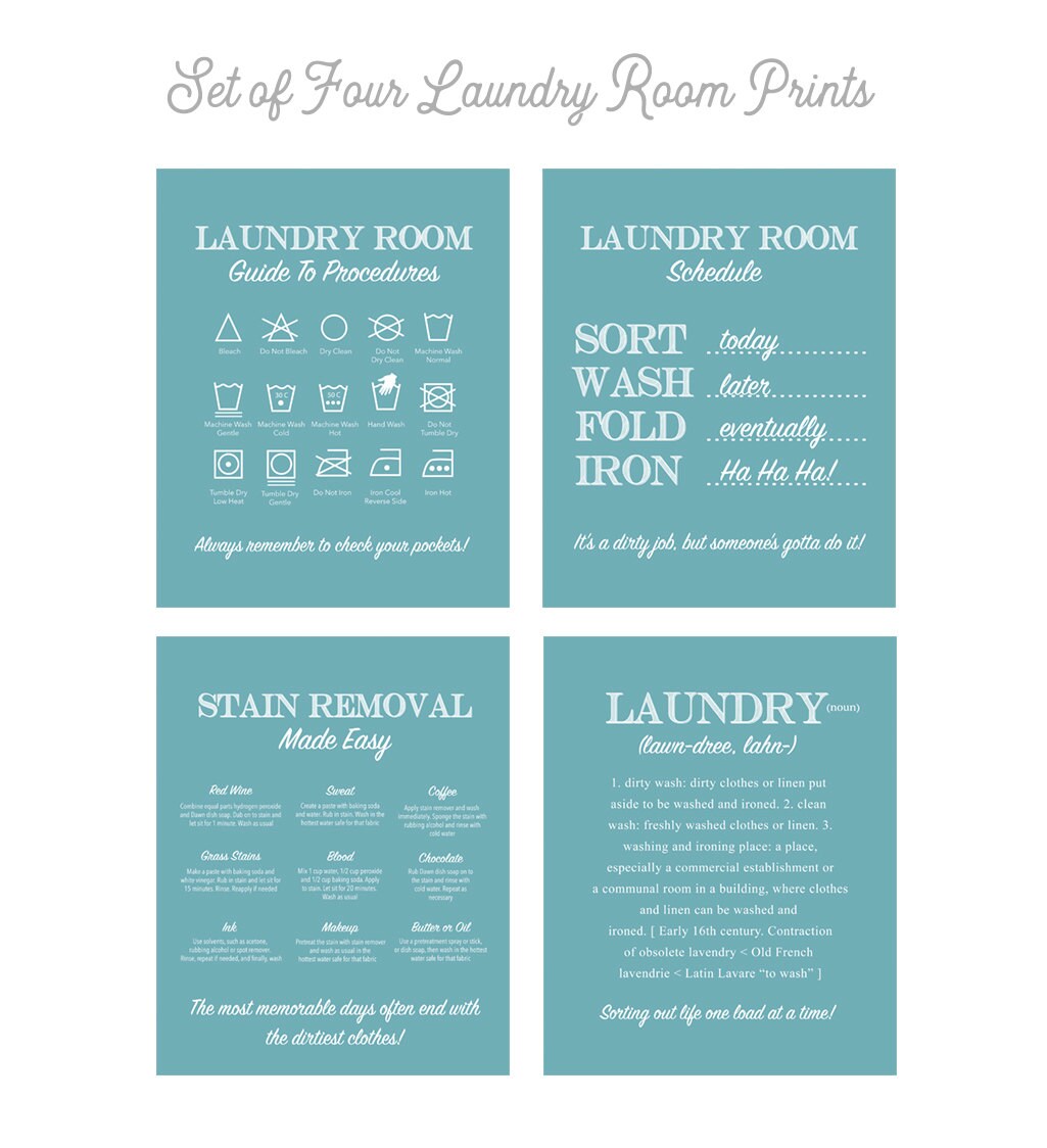 Laundry Room Art Laundry Prints Laundry Rules Print Laundry