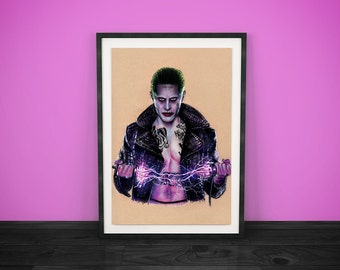 Jared Leto Joker, Suicide Squad- Fine Art Print - A4