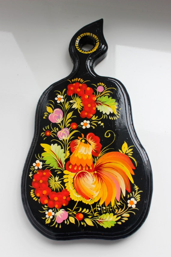 Rooster Folk art Ukrainian Handmade decorative kitchen cutting