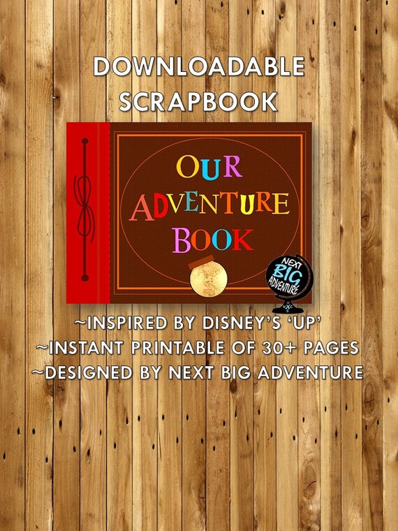 Our Adventure Book PRINT Downloadable Scrapbook // UP