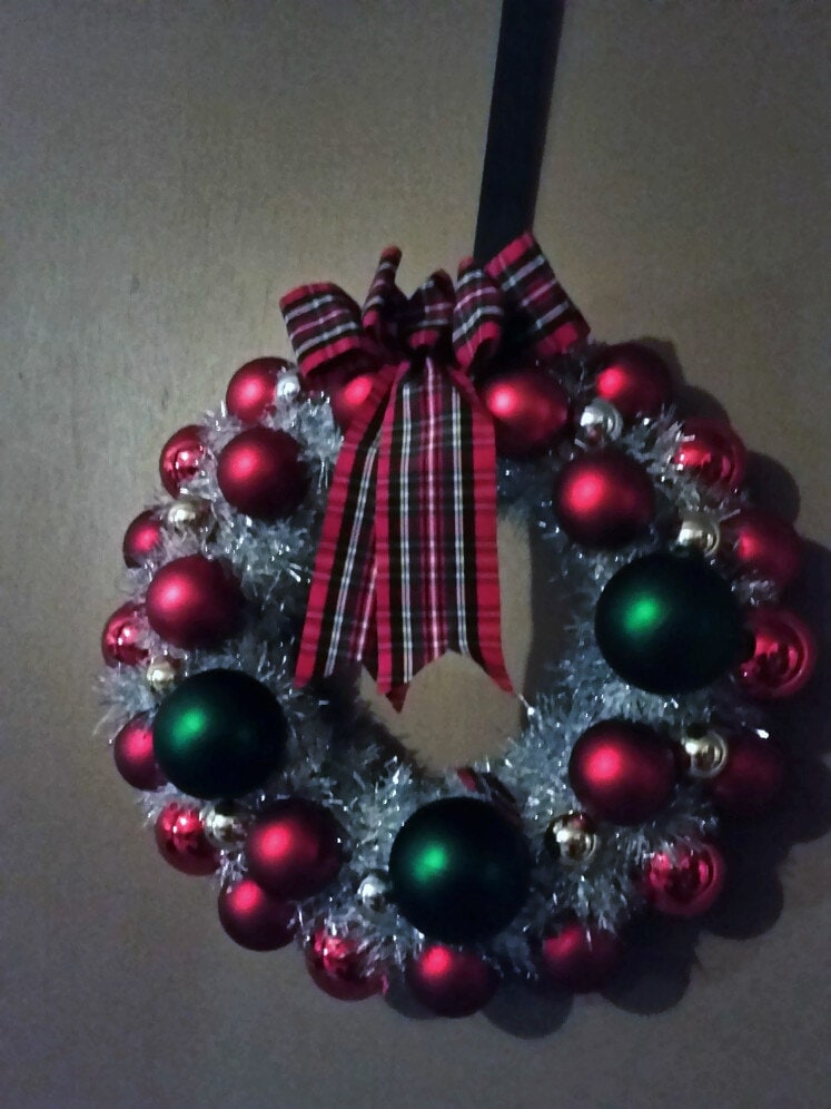 Christmas ball Wreath by IB4ECreations on Etsy