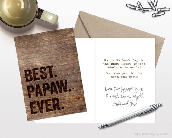 Download Papaw Printable Father's Day Card | "Best Papaw Ever ...