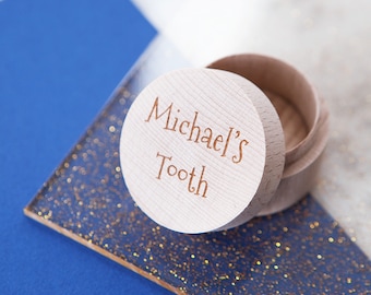 Personalised Tooth Box - My First Tooth - Tooth Fairy Box - Gift for Toddler - Tooth Holder - Tooth Fairy Pillow - Gift for Children