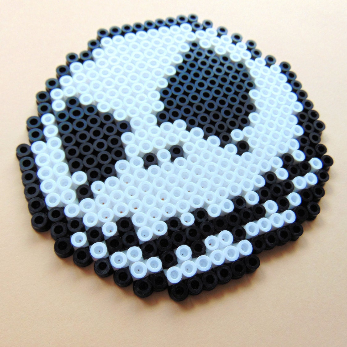 Hama/Perler/Fuse Bead Jack Skellington Inspired Pixel Art The