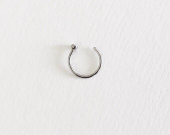 Silver Nose Hoop Ring (8mm,10mm) 20 Gauge (NPC-18), Surgical Steel, Nose Jewelry, Nose Piercing, Body Jewelry, Hoop Ring, Silver Nose Ring