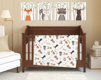 woodland crib bedding | etsy woodland crib bedding | etsy