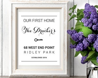 Our first home sign | Etsy