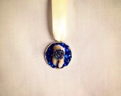 Tooth Fairy Teeth Pendant Goth Rose Dark Fashion Halloween Costume Dentist Gift Wearable Art Hand Sculpted OOAK