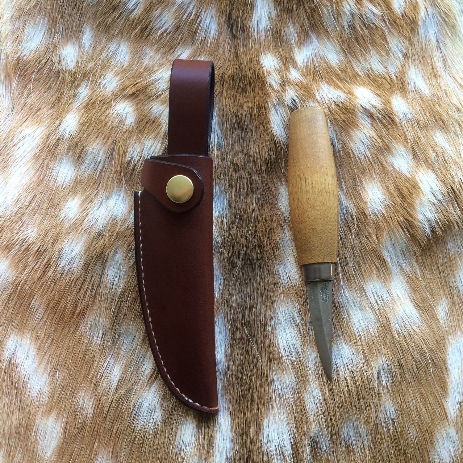 Mora 120 sloyd / woodcarving knife sheath with belt loop