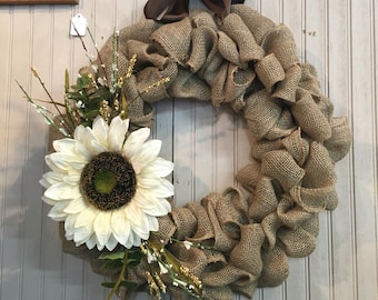 Burlap Wreath Made to Order