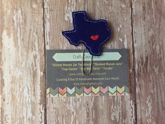 Don't Mess With Texas Paper Clip. Texas planner clip. State planner clip. U.S. planner clip