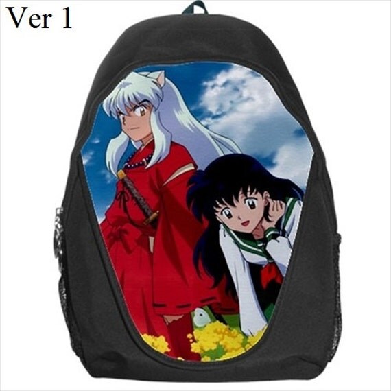 Inuyasha Backpack Kagome Anime Manga College Bag by HitoriDesign