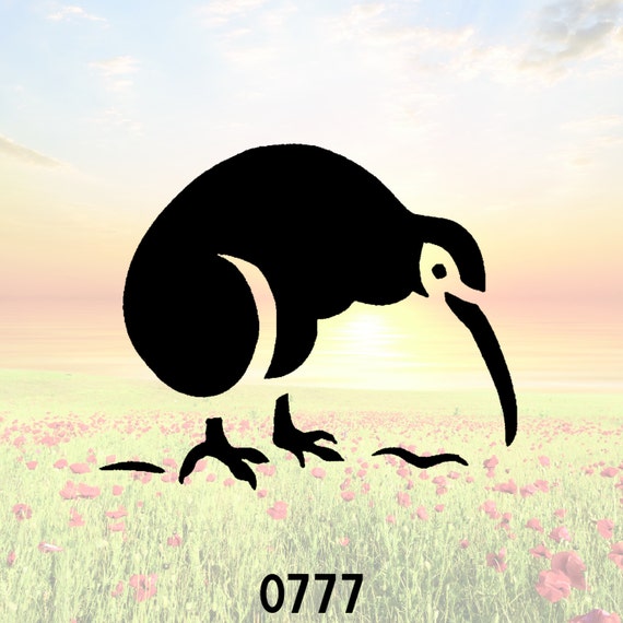 Kiwi Stencil or Wall Decal DIY Project by PrintOnAnything on Etsy