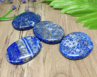 One (1) Lapis Lazuli Worry Stones for reiki healing, Oval Worry Stones chakra balancing, crystal grid, Lapis Lazuli Palm Stones