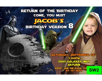 Star Wars Invitation - Digital Personalized Invite - Star Wars Party Invite SW2
