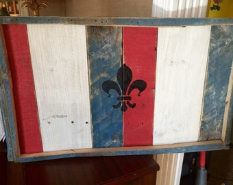 Wall art refurbished pallet pieces