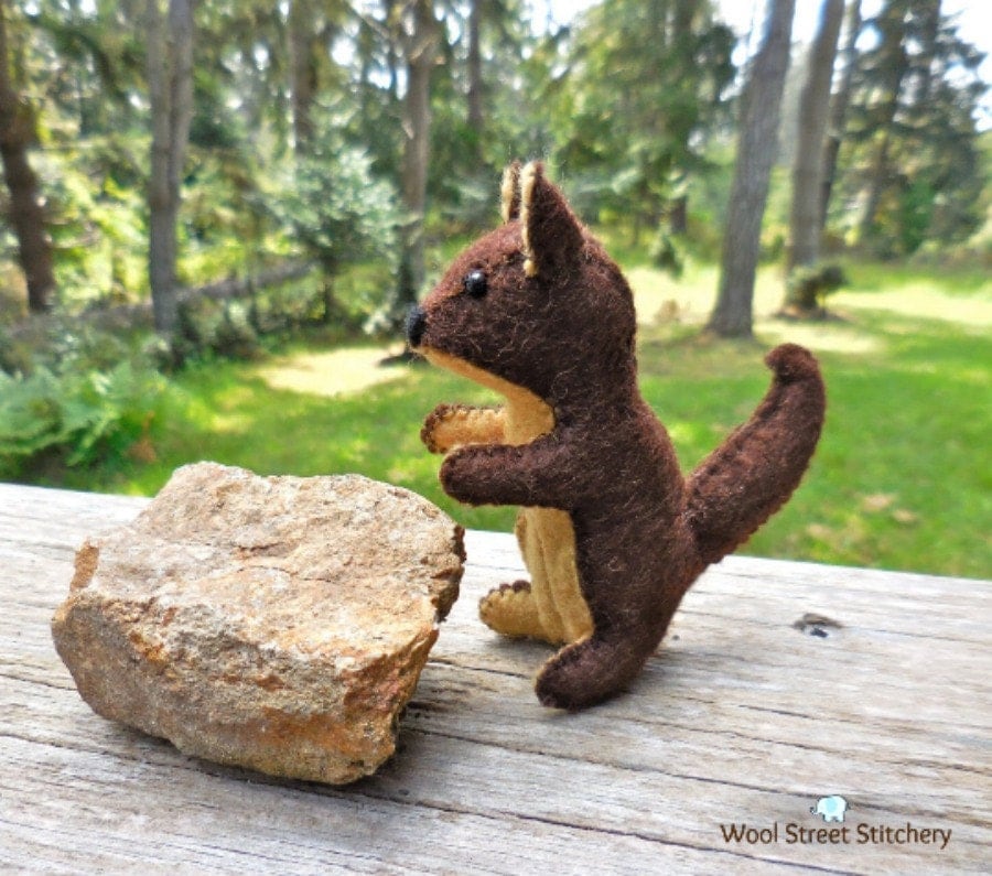 mini stuffed woodland animals