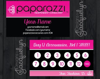 printable card free template loyalty â€“ cards Etsy Paparazzi