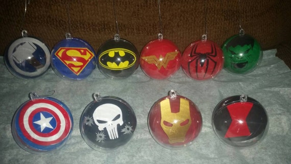 super hero christmas ornaments