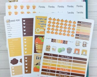 Kawaii Plan With Me - Pumpkin Spice - Vertical