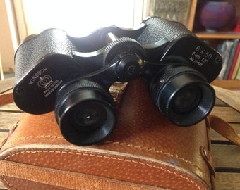 Vintage Windsor Binoculars 6 X 30 Field 7.5 degrees w/ Case - No. 30421