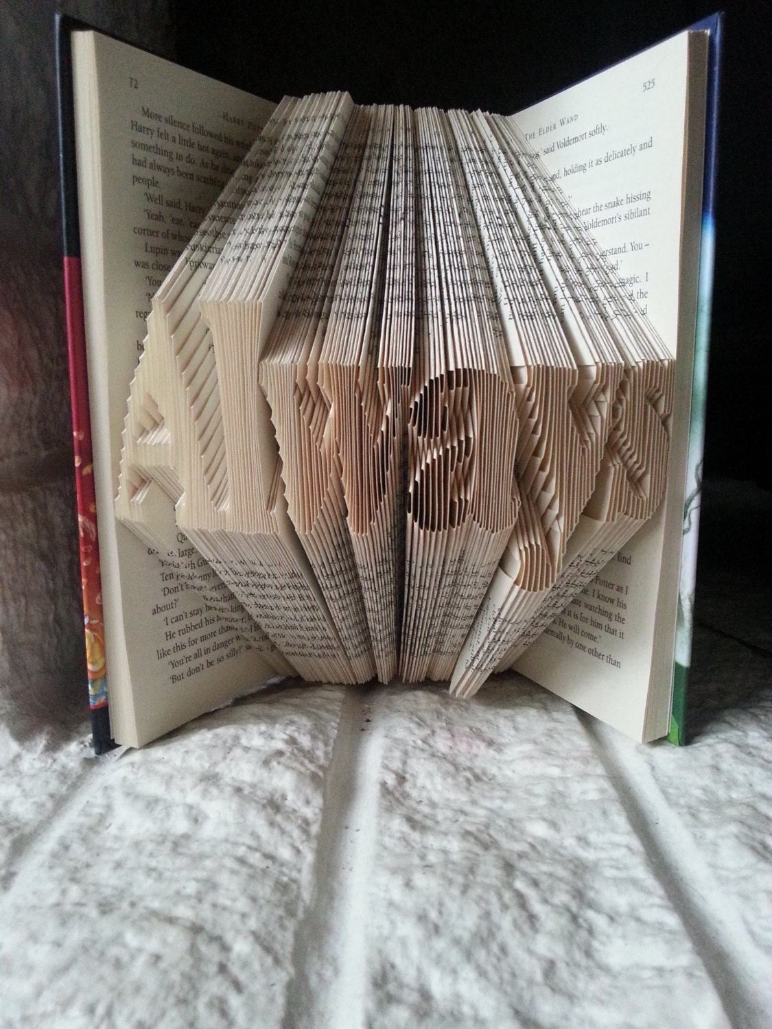 Harry potter book fold. severus snape quote 'always'