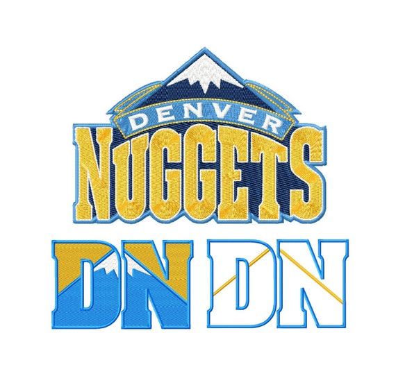 Denver Nuggets logos machine embroidery design by emoembroidery