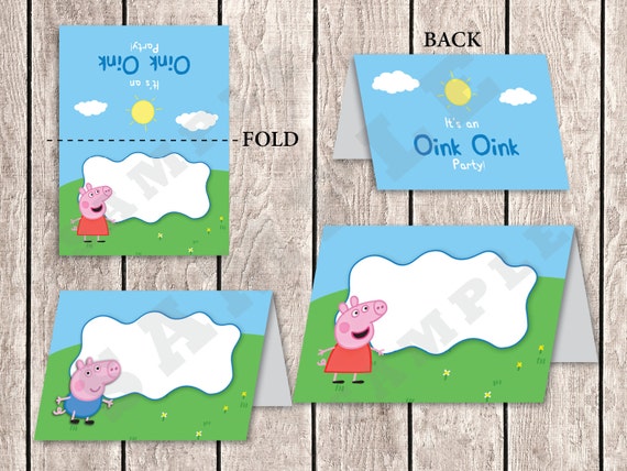 Peppa Pig Food Label Printable