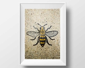 Manchester Bee / Worker Bee / Mancunian / Mosaic / Bee / Industry / Art / Wall Art