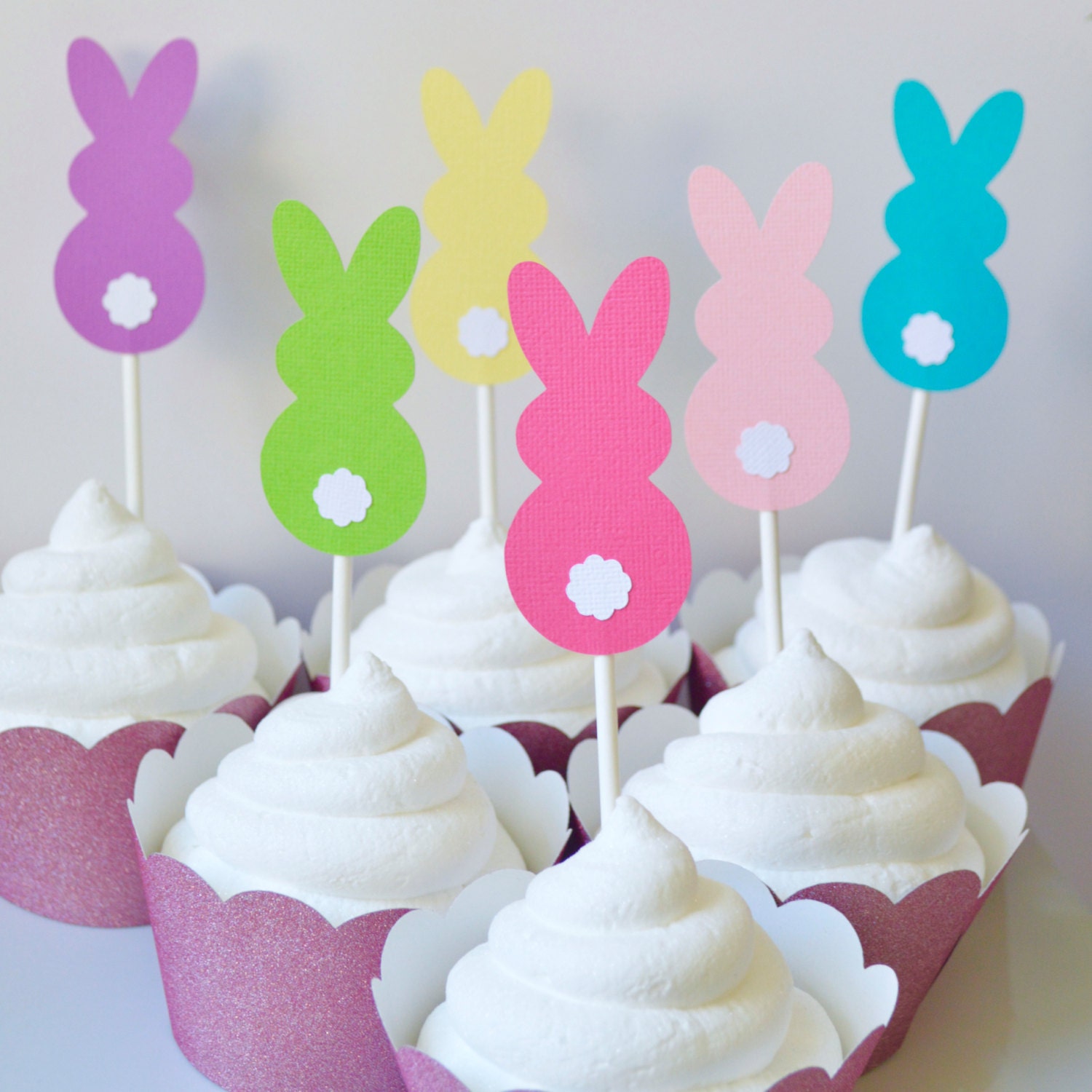 Easter Cupcake Toppers Bunny By the Dozen 12