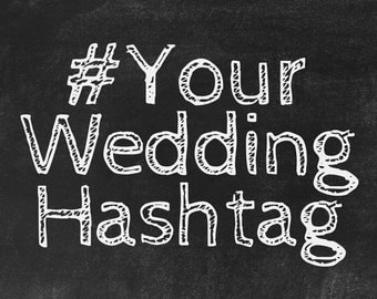 Custom Wedding Hashtags! Unique instagram hashtags created for you and your loved one's special day.