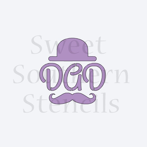 Father's Day Stencils 4 separate stencils