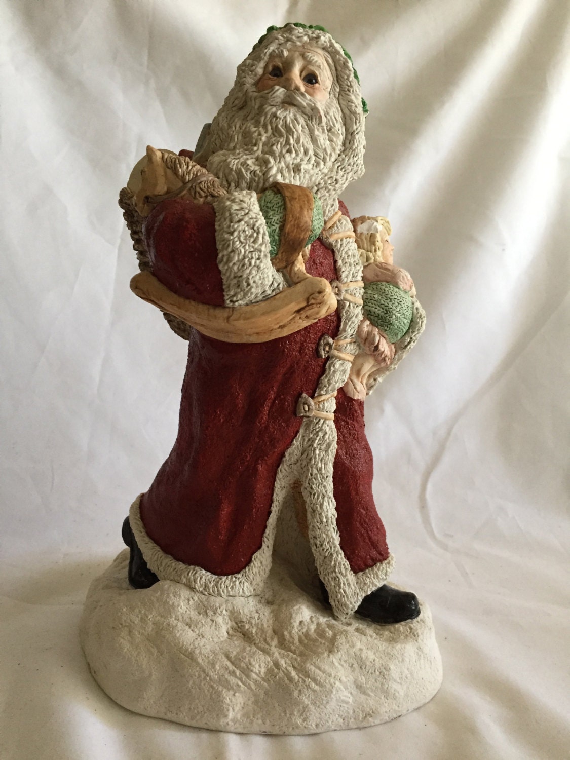 resin santa statue