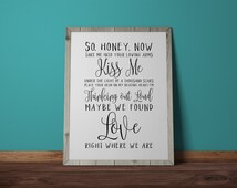 Unique first dance lyrics related items | Etsy