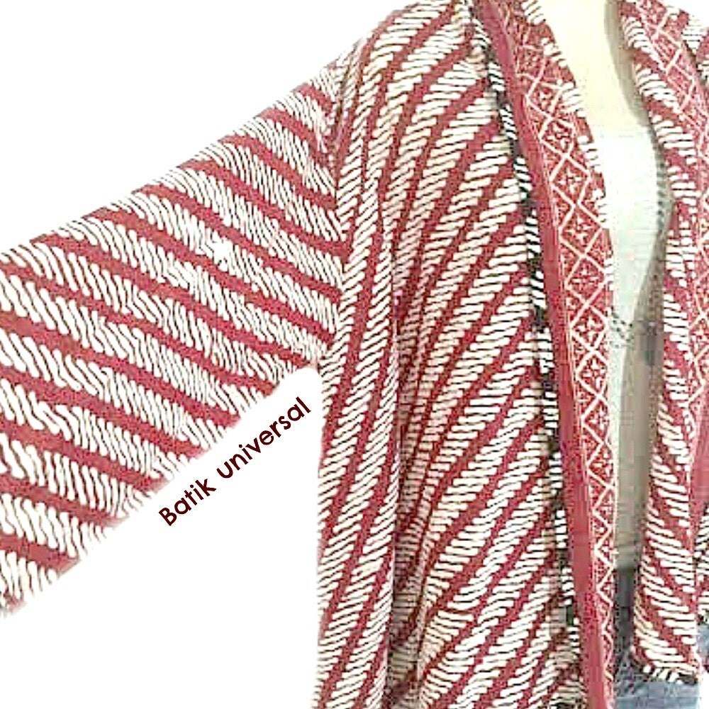 Cardigan Batik Blouse Indonesia In Parang cardigan batik blouse indonesia in parang